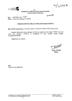 Cevap - T&uuml;rkiye B&uuml;y&uuml;k Millet Meclisi
