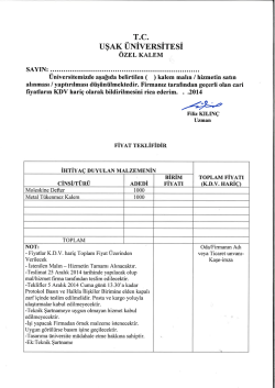 Fiyat Teklif Formuna ulaşmak i&ccedil;in tıklayınız.