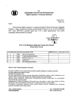 T.C. ı ESKİŞEHİR OSMANGAZİ &Uuml;NİVERSİTESİ Sağlık Uygulama ve
