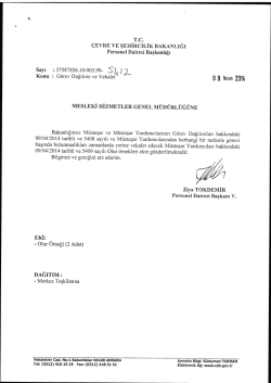 T.c. - &Ccedil;evre ve Şehircilik Bakanlığı