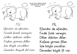 FİL Efendim de efendim, Fındık fıstık vereyim. Diller döktüm diller