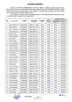ge&ccedil;ici k.k.&ouml;. sınav sonucu başarı listesi-1