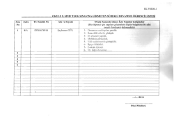 Ek-1 Formu(&ouml;rnektir)