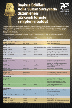 &Ouml;d&uuml;l Alanlar Mailing2014