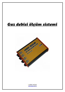 Gaz debisi &ouml;l&ccedil;&uuml;m sistemi
