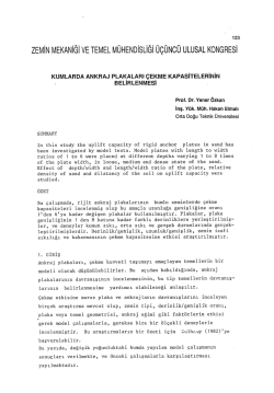 ZM 3-11 - Zemin Mekaniği ve Geoteknik Mühendisliği Derneği