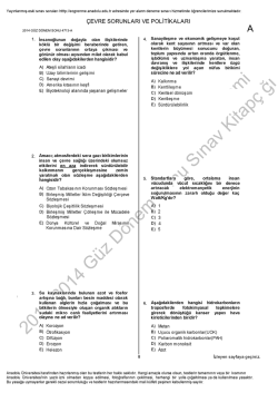 A&Ouml;F &Ccedil;evre Sorunları ve Politikaları | 2014 D&ouml;nem Sonu İNDİR