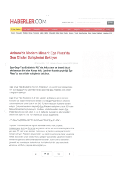 HABERLERCOM - Ege Grup Yapı