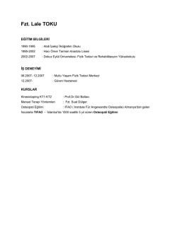Fzt. Lale TOKU - G&uuml;ven Hastanesi