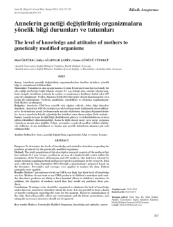 Annelerin genetiği değiştirilmiş organizmalara