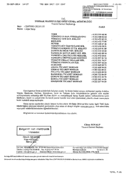Arpa Satışları Hakkında - Isparta Ticaret Borsası