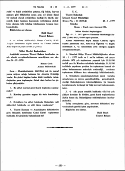 M. Meclisi B : 39 1 . 2 . 1977 O