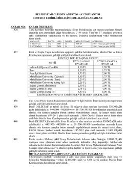 belediyemiz meclisinin temmuz ayı toplantısı