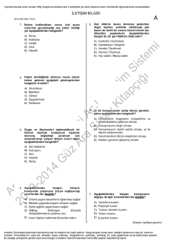 2014 Ara Sınav İNDİR - Uzman Kariyer Yayınları