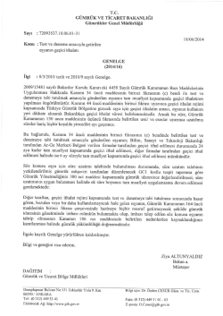 2014/16 - T.C. G&uuml;mr&uuml;k ve Ticaret Bakanlığı