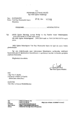 İlgi - Perşembe İl&ccedil;e Milli Eğitim M&uuml;d&uuml;rl&uuml;ğ&uuml;