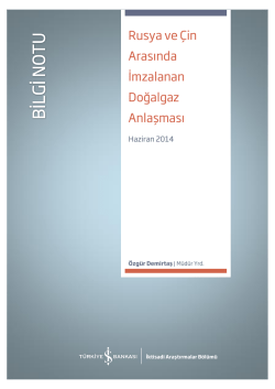 Rusya ve &Ccedil;in Arasında İmzalanan Doğalgaz