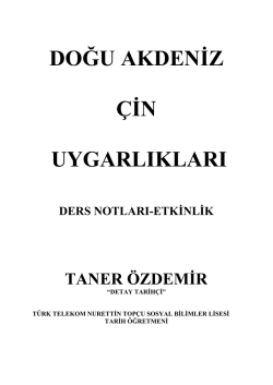 doğu akdeniz &ccedil;in uygarlıkları