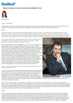 Basına baskının derin ekonomik bedelleri olur