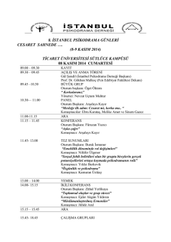 8. istanbul psikodrama g&uuml;nleri cesaret sahnede