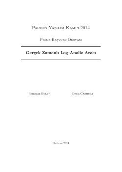 Pardus Yazılım Kampı 2014 Ger&ccedil;ek Zamanlı Log Analiz Aracı