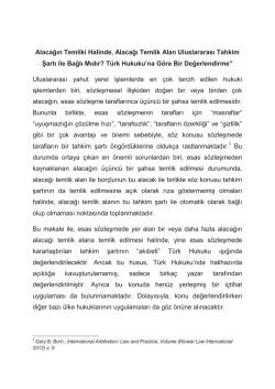 Alacağın Temliki Halinde, Alacağı Temlik Alan Uluslararası Tahkim