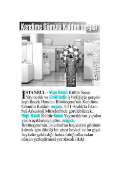 ISTANBUL - Yapı Kredi K&uuml;lt&uuml;r S&uuml;nni