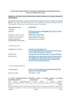 İhale Kayıt Numarası - II.B&ouml;lge M&uuml;d&uuml;rl&uuml;ğ&uuml;