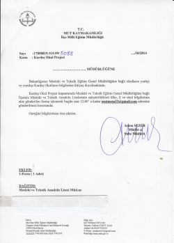 uaĞıııvı: - mut ilçe millî eğitim müdürlüğü