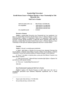 Kayıt Dondurma ve Sildirmeye İlişkin Usul ve Esaslar