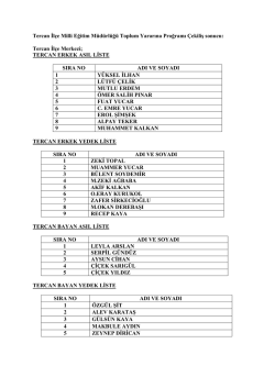 Tercan Ġl&ccedil;e Merkezi