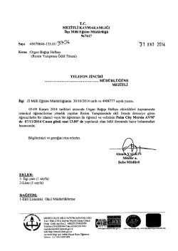 İl&ccedil;e Milli Eğitim M&uuml;d&uuml;rl&uuml;ğ&uuml; Yazısı - mersin