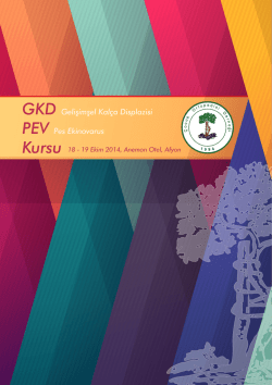 GKD Gelişimşel Kalça Displazisi PEV Pes Ekinovarus