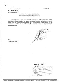 T.C. İSTANBUL ANADOLU ı 1 14/07/2014 16. ICRA DAIRESI 2013