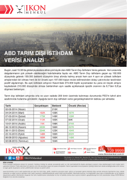 abd tarım dışı istihdam verisi analizi