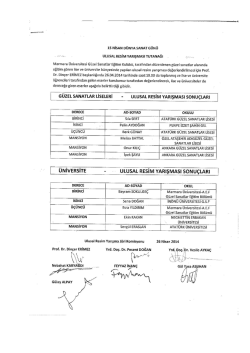 15 NİSAN D&Uuml;NYA SANAT G&Uuml;N&Uuml; uLuSAL RESİM YARIŞMASI