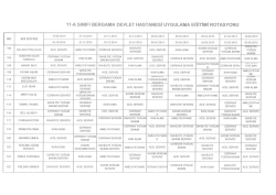 11-A sINİFİ BERGAMA DEVLET HASTANESİ UYGULAMA EĞİTİMİ