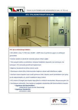 htl tpn/kemoterapi odaları - HTL