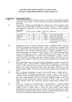 belediyemiz meclisinin temmuz ayı toplantısı