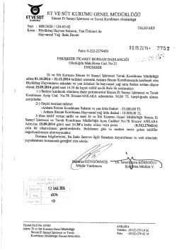 ET vE s&Uuml;T KURUMU GENEL - Eskişehir Ticaret Borsası