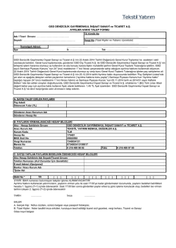 GSD DENİZCİLİK GAYRİMENKUL İNŞAAT SANAYİ ve