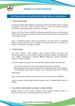 Nisan Ayı B&uuml;lteni - G&uuml;mr&uuml;k ve Ticaret Bakanlığı