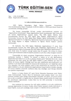 İlgi yazı i&ccedil;in tıklayınız. - T&uuml;rk Eğitim-Sen