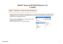 SMART Board EĞİTİMLERİ(s&uuml;r&uuml;m:10)