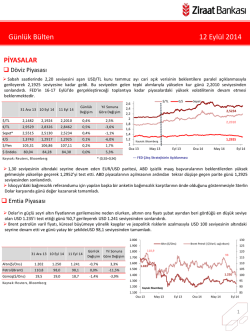 G&uuml;nl&uuml;k B&uuml;lten 12 Eyl&uuml;l 2014