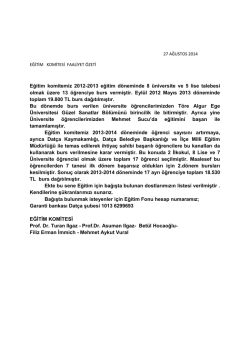 27.08.2014 2014 /6 egitim g&ouml;n&uuml;ll&uuml;leri