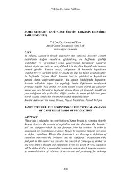 138 JAMES STEUART: KAPİTALİST &Uuml;RETİM