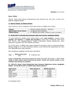 İlgili dosya ektedir.