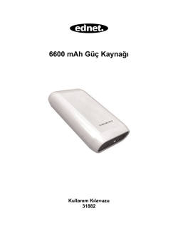 6600 mAh G&uuml;&ccedil; Kaynağı