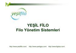 tanıtım sunumumuz - yeşil filo 8g danışmanlık
